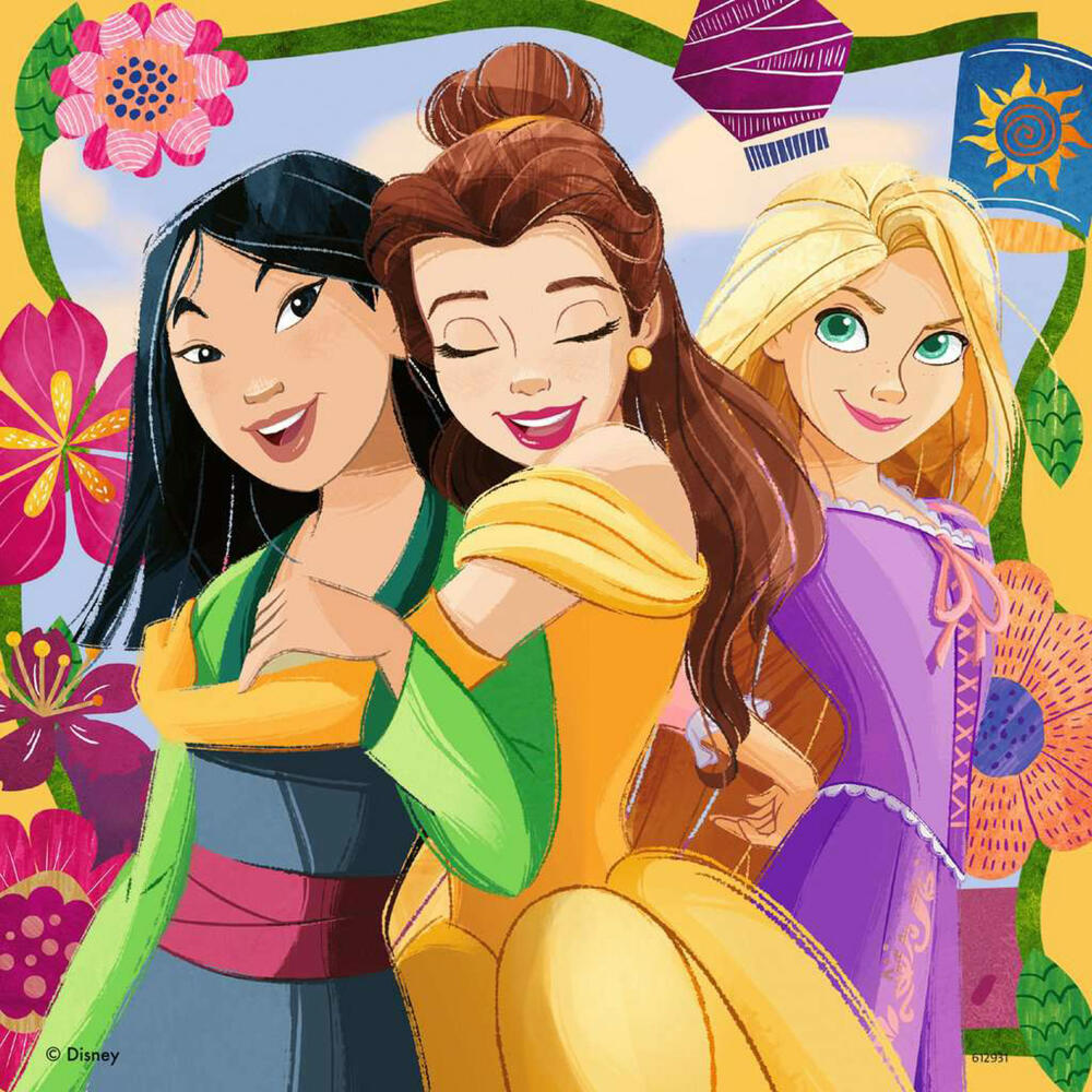 Ravensburger Disney Princess Girl Power!, 3 x 49 Teile, Kinderpuzzle, Kinder Puzzle, ab 5 Jahren, 12001068