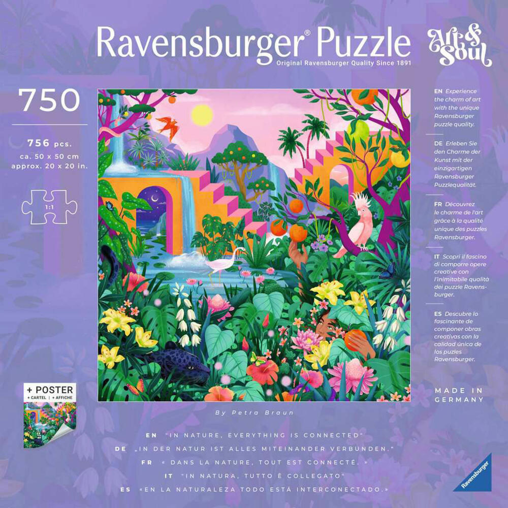 Ravensburger Art&Soul Amazing Nature, 750 Teile, Erwachsenenpuzzle, Puzzle für Erwachsene, 12000999