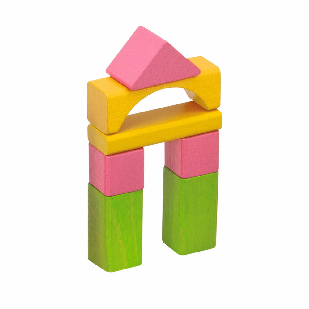 Eichhorn Colorful Wooden Building Blocks, 75 pcs., Building Blocks, Construction Toys, Wooden Toys, Wooden Toys, 100088011