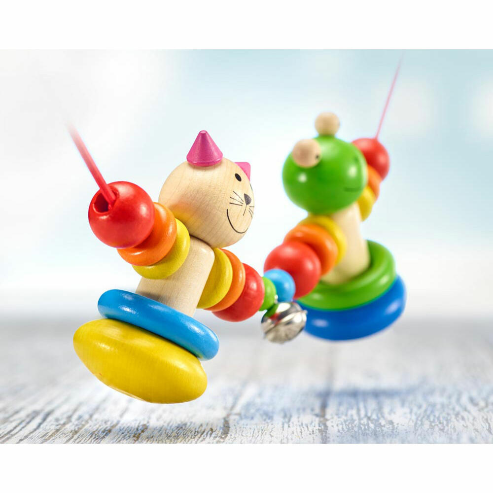 Selecta Spielzeug Amici Wagenkette, Wagenkette, Babyspiel, Babyspielzeug, Holz, 63 cm, 61017