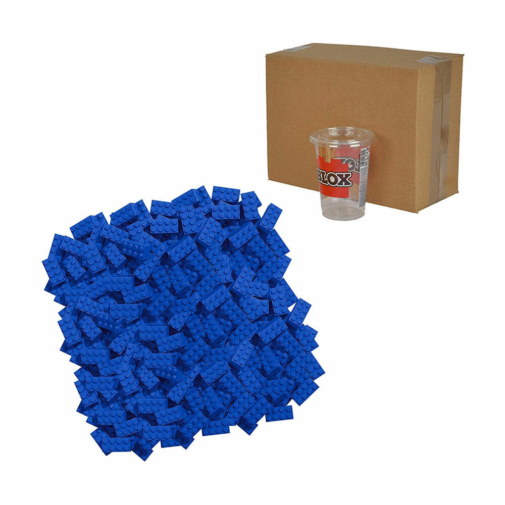 Simba Blox 500 Blue 8-Piece Bricks Loose, Building Blocks, Children's Toys, 500 Pieces, Blue, 104118925