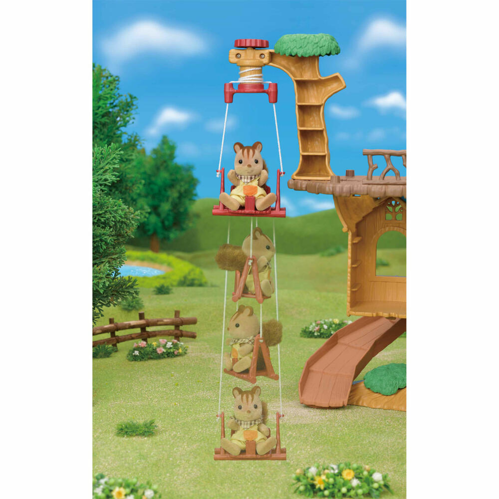 Sylvanian Families Adventure Treehouse, Tree Hut, Swing, Slide, Toys, Holiday, 5450