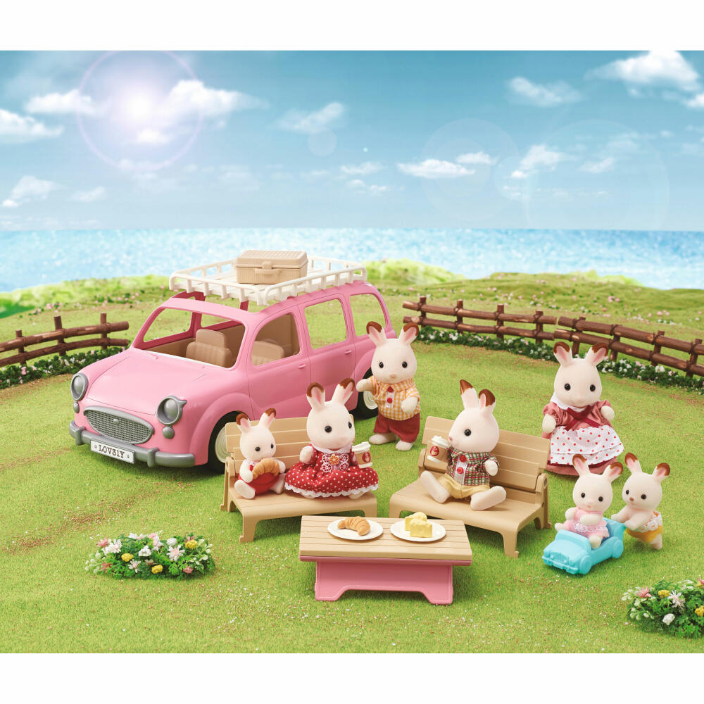 Sylvanian Families Family Car with Picnic Accessories, Family Car, Vehicle, Picnic, 5535