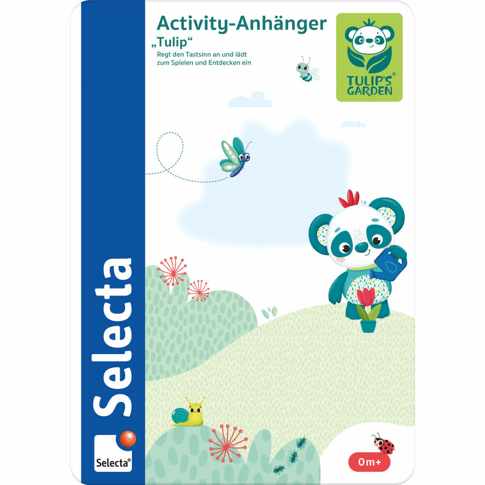 Selecta Tulips Garden Activity Pendant Tulip, Toy Figure, Grasping Toy, Toy, 29 cm, 61076