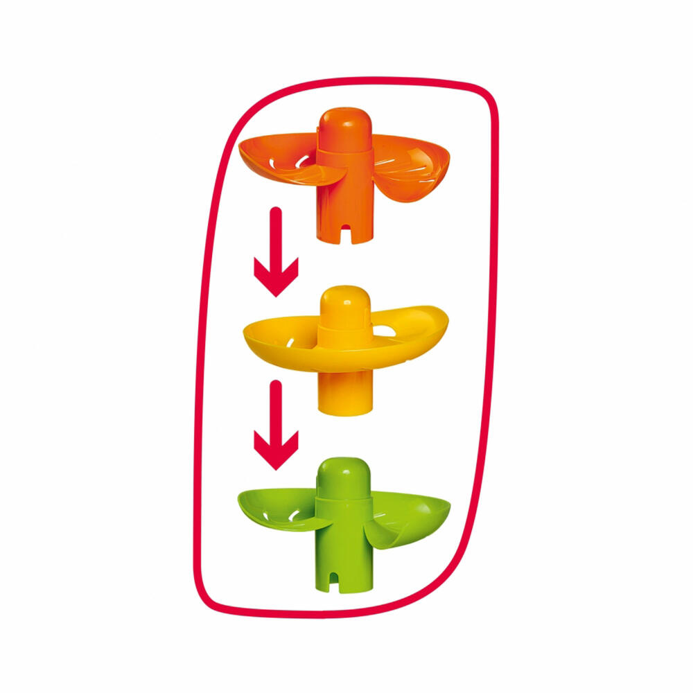 Simba ABC Regenbogen Kugelturm, Kugelbahn, Kullterturm, Spielzeug, ab 12 Monaten, 104010053