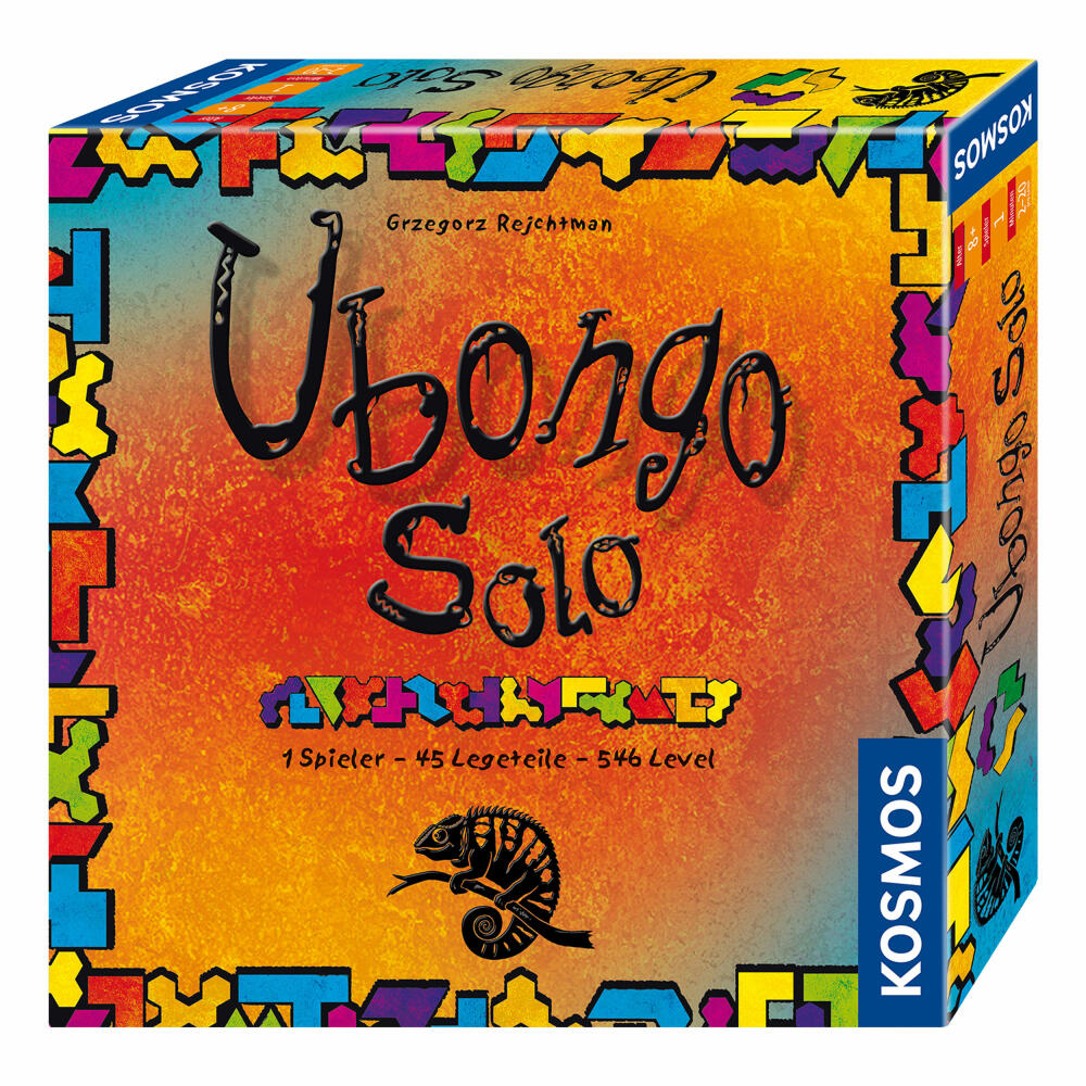 KOSMOS Ubongo - Solo, puzzle game, logic game, game, ages 8 and up, 694203