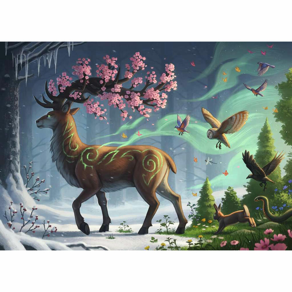 Ravensburger Puzzle Der Hirsch als Frühlingsbote, Erwachsenenpuzzle, 1000 Teile, 12000616
