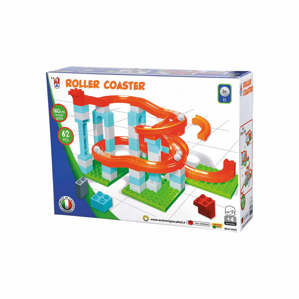 Androni Marble Run, 62 pcs., Roller Coaster, Ball Track, Marble Run, Children, Toy, from 4 years, 104114486