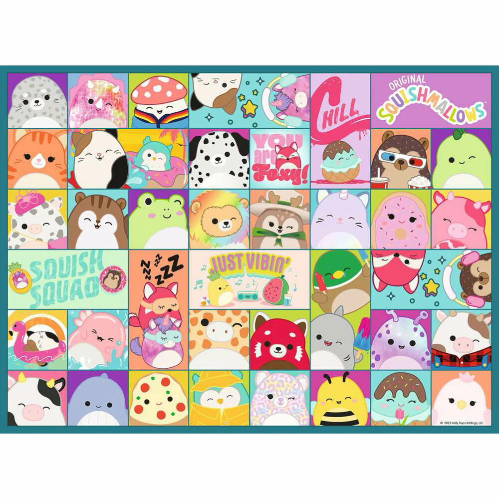 Ravensburger children's puzzle Many colorful Squishmallows, children's puzzle, puzzles, 100 pieces XXL, from 6 years, 13391