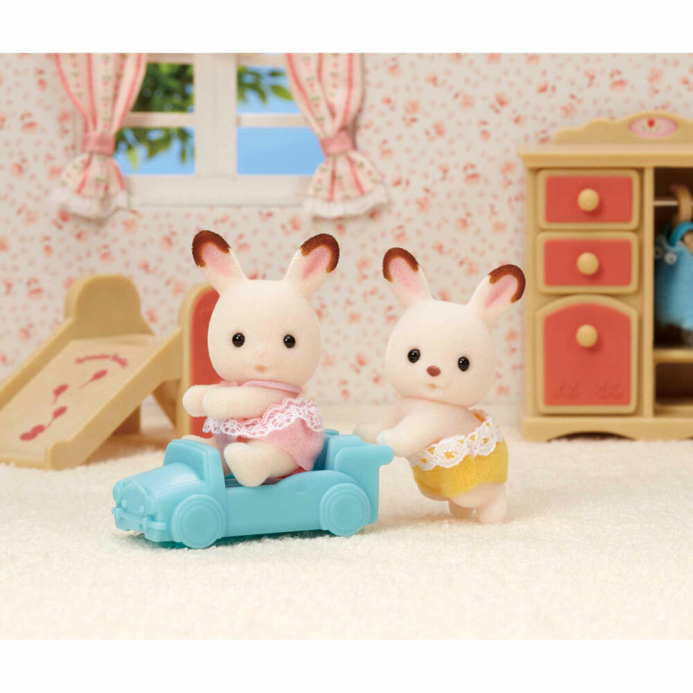Sylvanian Families Chocolate Bunny Twins, Siblings, Child, Rabbits, Figures, Toy Figures, L5420