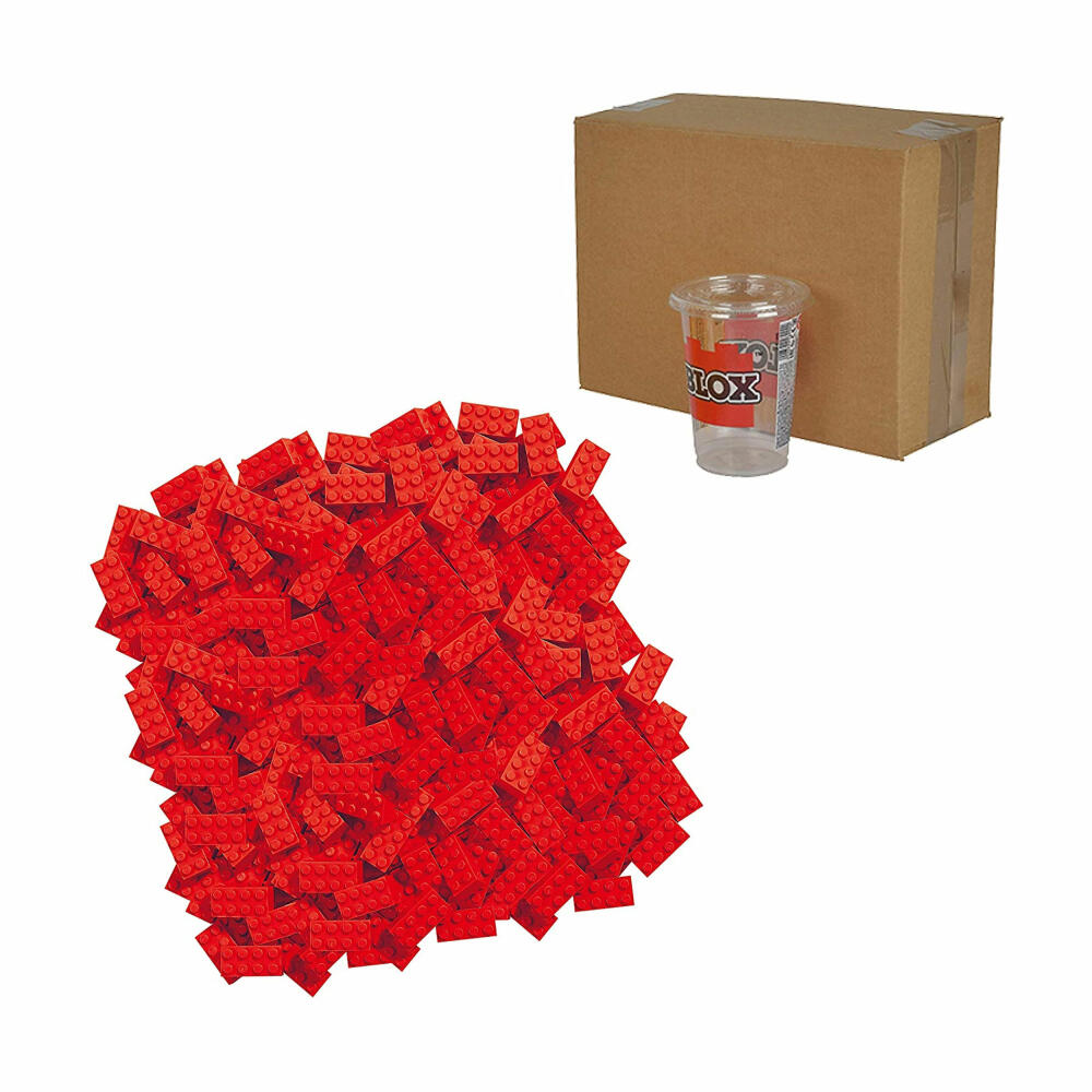 Simba Blox 500 Red 8-piece bricks loose, building blocks, children's toys, 500 pieces, red, 104118922