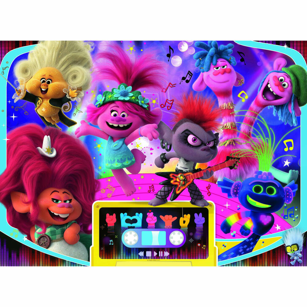 Ravensburger Puzzle Trolls Together We Are Strong, Children's Puzzle, Laying Game, Children's Game, Puzzle Game, 150 Pieces XXL, 12913