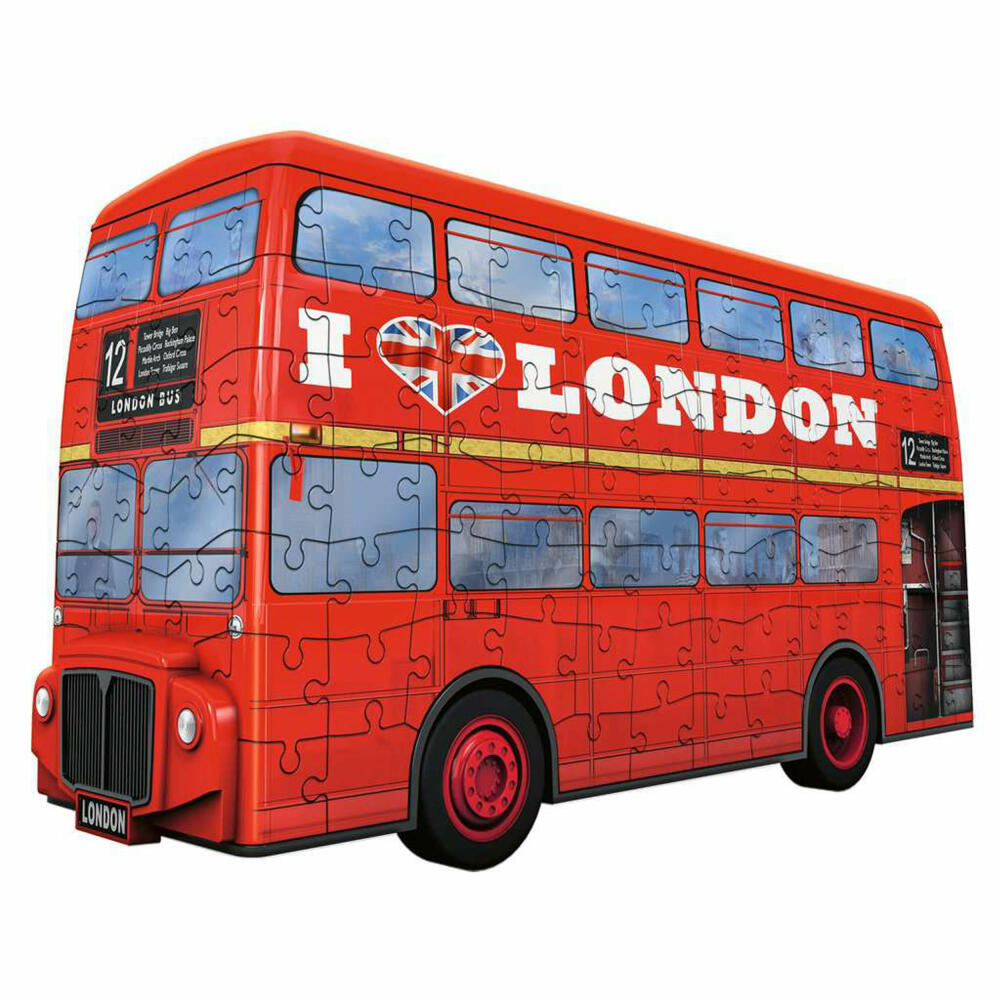 Ravensburger 3D Puzzle London Bus, three-dimensional puzzle, 216 pieces, 12534