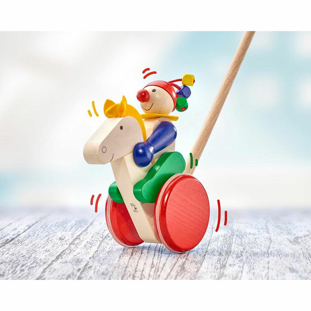 Selecta Spielzeug Trotto sliding figure, sliding figure, toddler game, toddler toy, wood, 17 cm, 62029