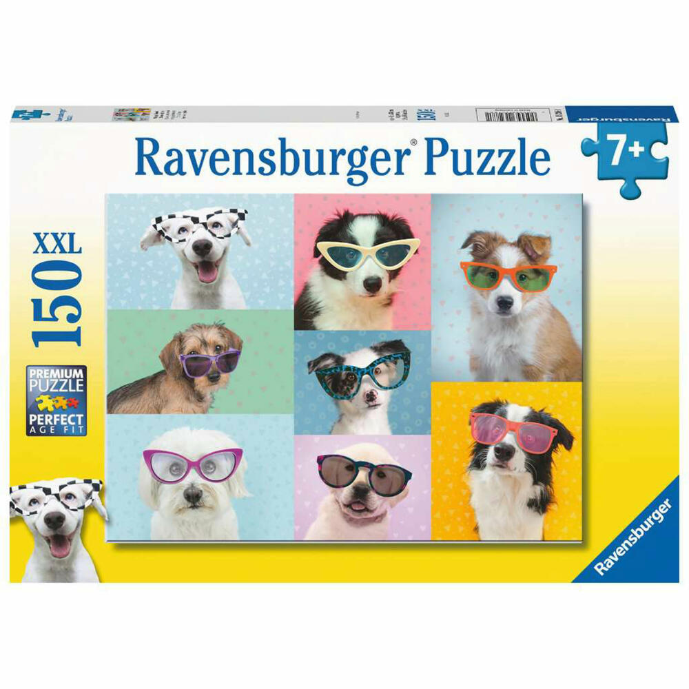 Ravensburger Children's Puzzle Funny Dogs, Puzzle with XXL Pieces, 150 XXL Pieces, 13288