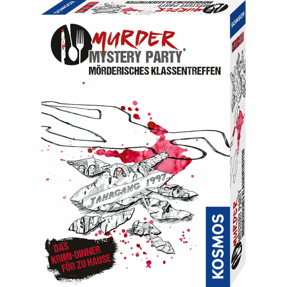 KOSMOS Murder Mystery Party Murderous Class Reunion, Crime Dinner, Party Game, Game, Ages 16+, 695170