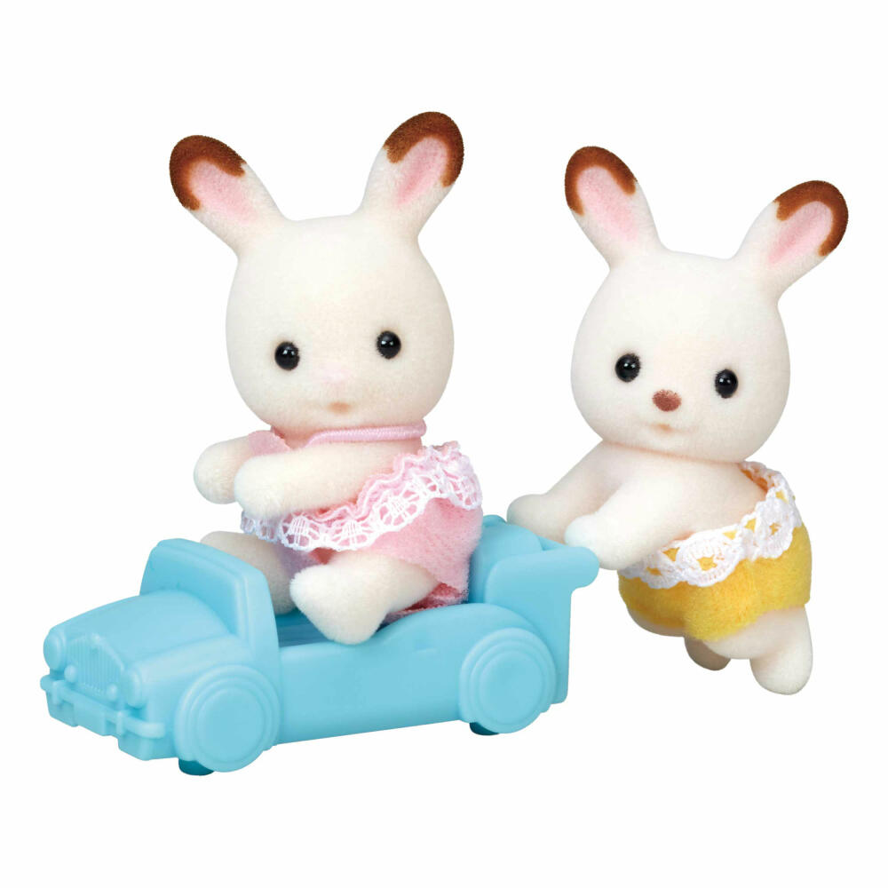 Sylvanian Families Chocolate Bunny Twins, Siblings, Child, Rabbits, Figures, Toy Figures, L5420