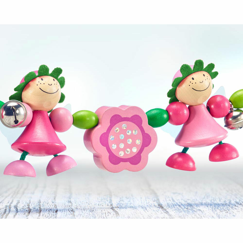 Selecta Spielzeug Rosali Wagenkette, Wagenkette, Babyspiel, Babyspielzeug, Holz, 63 cm, 61015