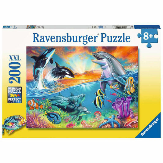 Ravensburger Kinderpuzzle Ozeanbewohner, Puzzle mit XXL-Teilen, 200 XXL Teile, 12900