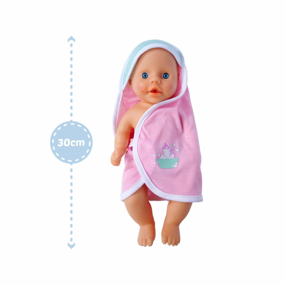 Simba New Born Baby Dreckspatz Badepuppe, Puppe, Babypuppe, Wasserdichter Körper, 105030006