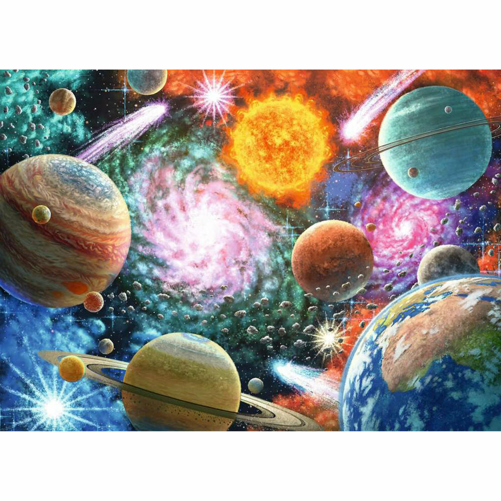 Ravensburger Stars and Planets, Puzzle, Children's Puzzle, Laying Game, Children, 100 Pieces XXL, 13346