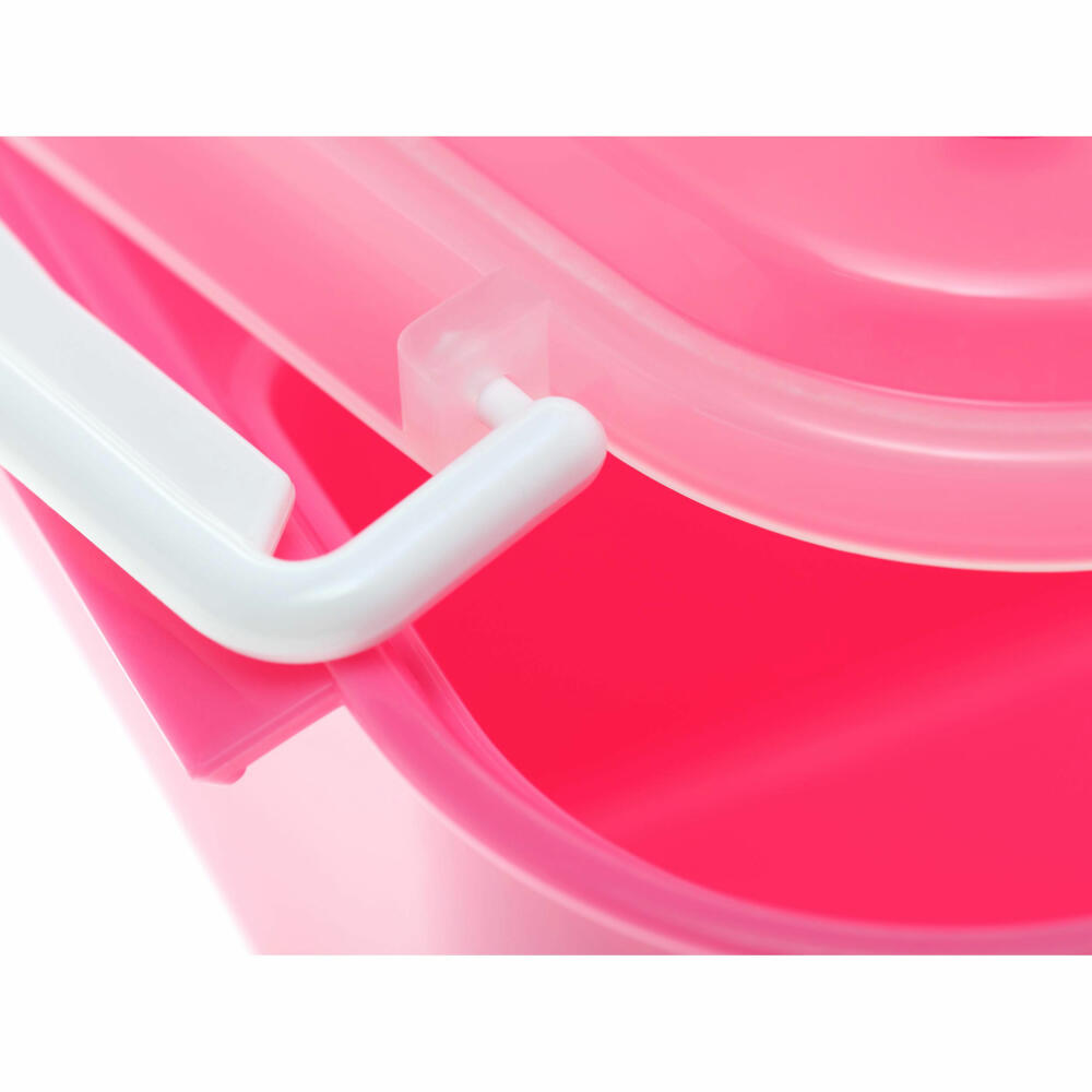 sigikid Brotzeitbox Prinzessin Pinky Queeny, Brotbox, Brotdose, Butterbrotdose, Vesperdose, Kinder, Kunststoff, Rosa, 24472