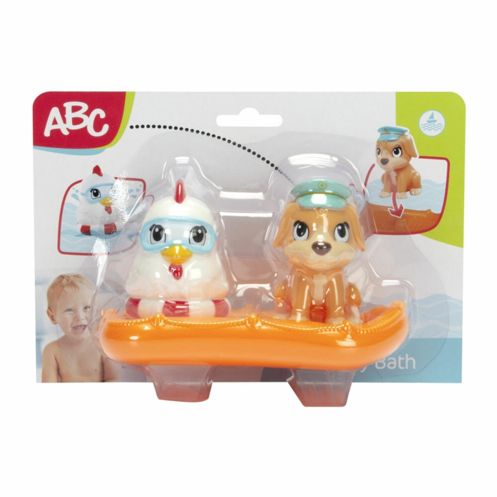 Simba ABC Kleine Tier-Matrosen, Tierfiguren, Spielfiguren, Wasserspielzeug, Spielzeug, 104010092