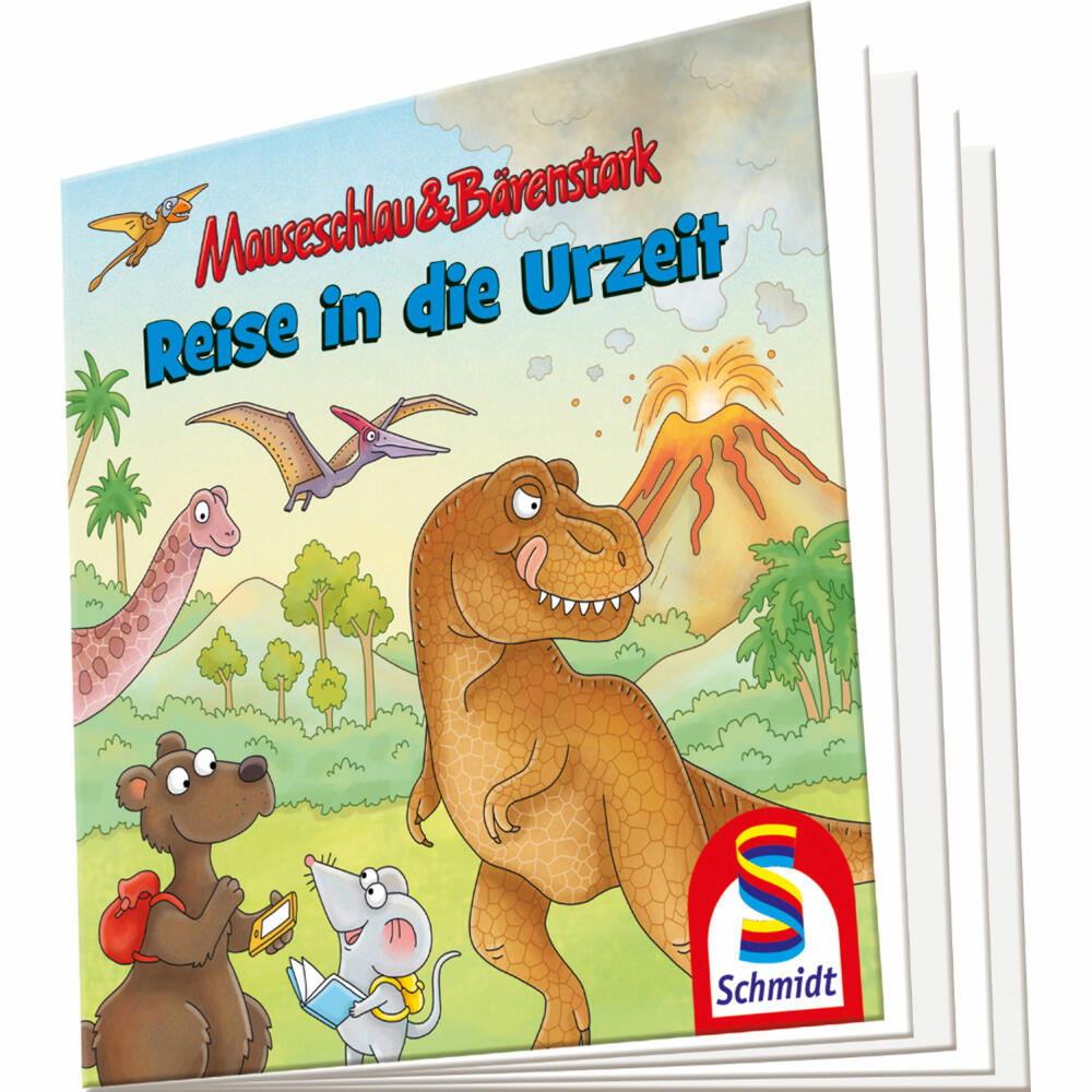 Schmidt Spiele Mauseschlau & Bärenstark Reise in die Urzeit, mit Add-on, Kinderpuzzle, Kinder Puzzle, Kinderpuzzles, 60 Teile, 56411