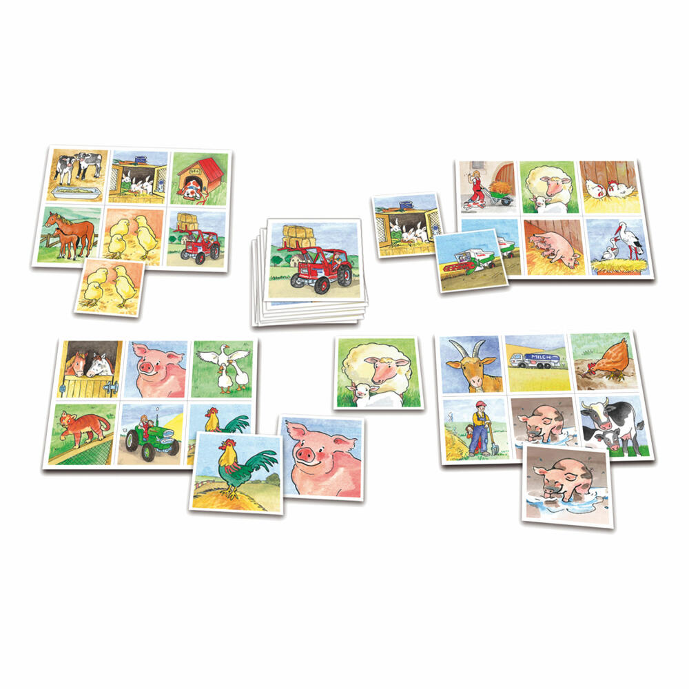 KOSMOS Children's Games Farm Lotto, Farm Lotto, Game, from 3 years, 710835