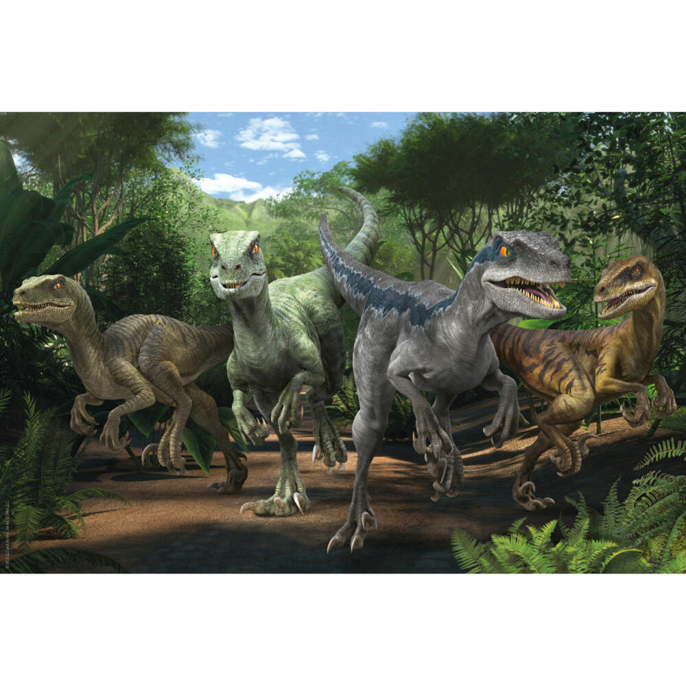 Schmidt Spiele Jurassic World Camp Cretaceous The Velociraptor Pack, Children's Puzzle, Children's Puzzles, 100 Pieces, 56436