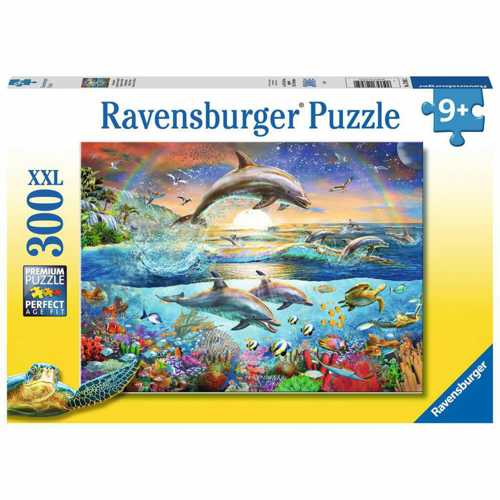 Ravensburger Kinderpuzzle Delfinparadies, Puzzle mit XXL-Teilen, 300 XXL Teile, 12895