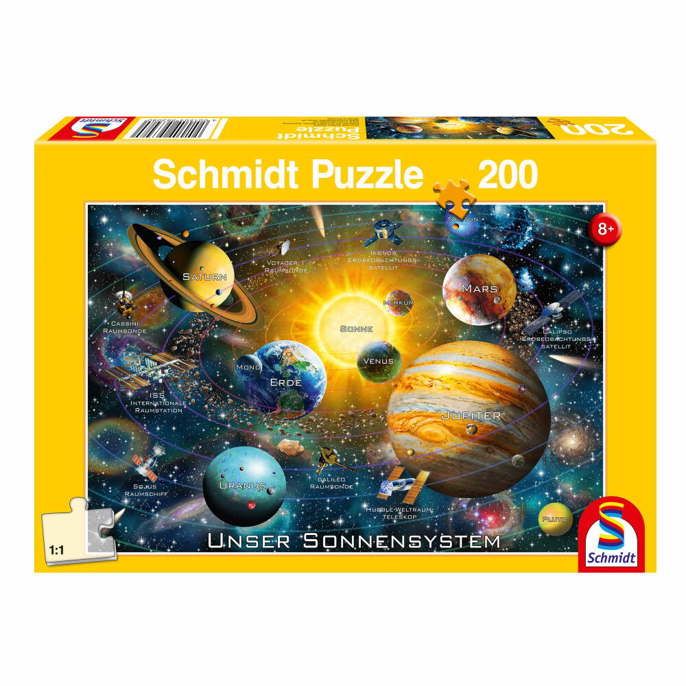Schmidt Spiele Our Solar System, 150 pieces, children's puzzle, children's puzzle, plug-in puzzle, 56308