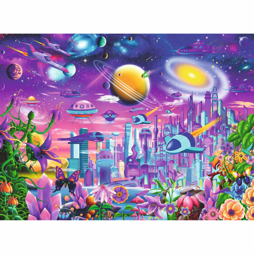 Ravensburger Cosmic City, Puzzle, Children's Puzzle, Laying Game, Children, 200 Pieces XXL, 13291