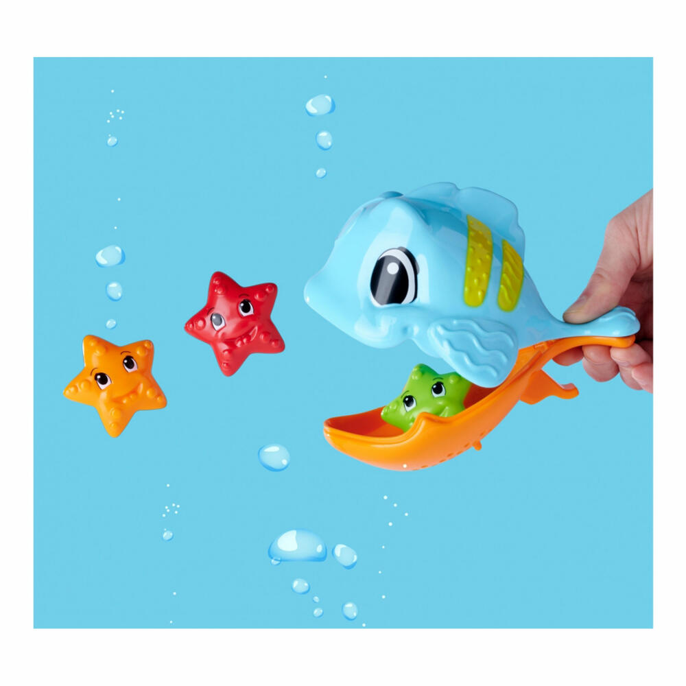 Simba ABC Hungriger Fisch, Wasserspielzeug, Badewannenspielzeug, Badewanne Spielzeug, 104010070
