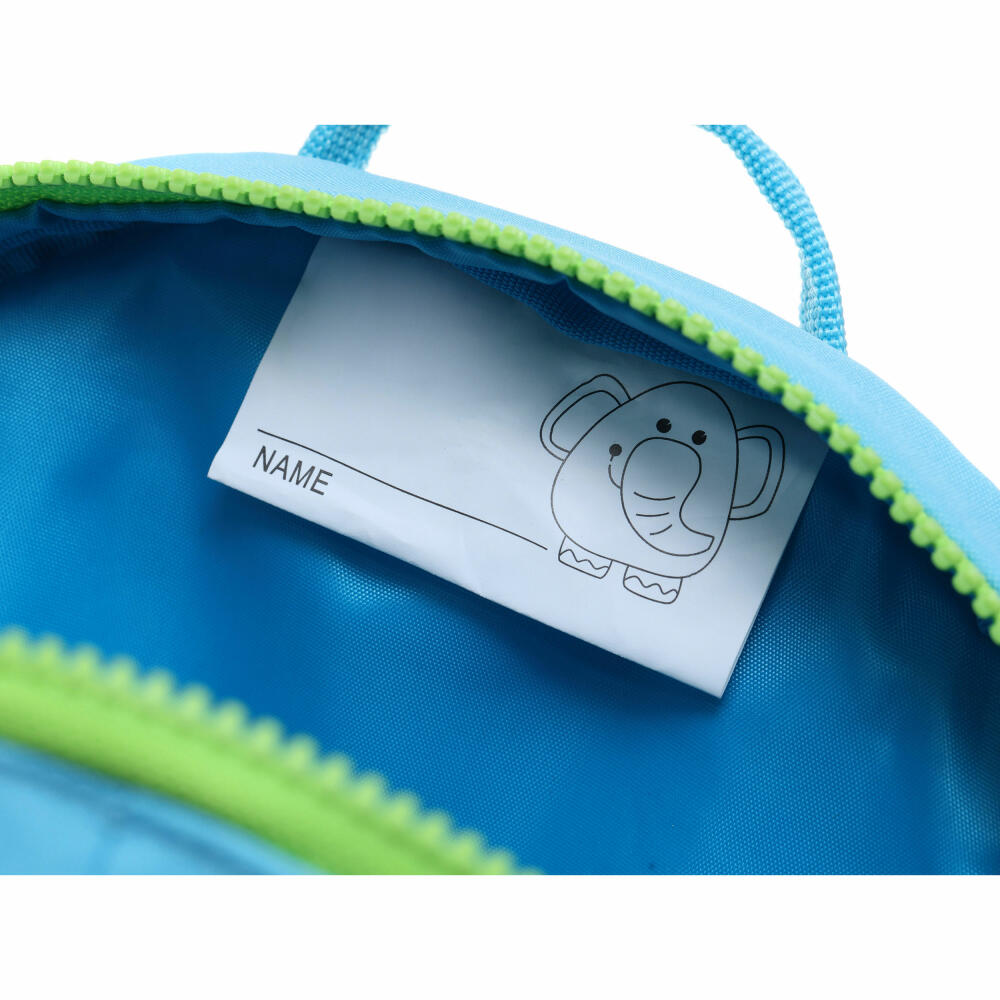 sigikid Rucksack Elefant Klein, Kinderrucksack, Kindergarten, Kinder, Blau, 24621