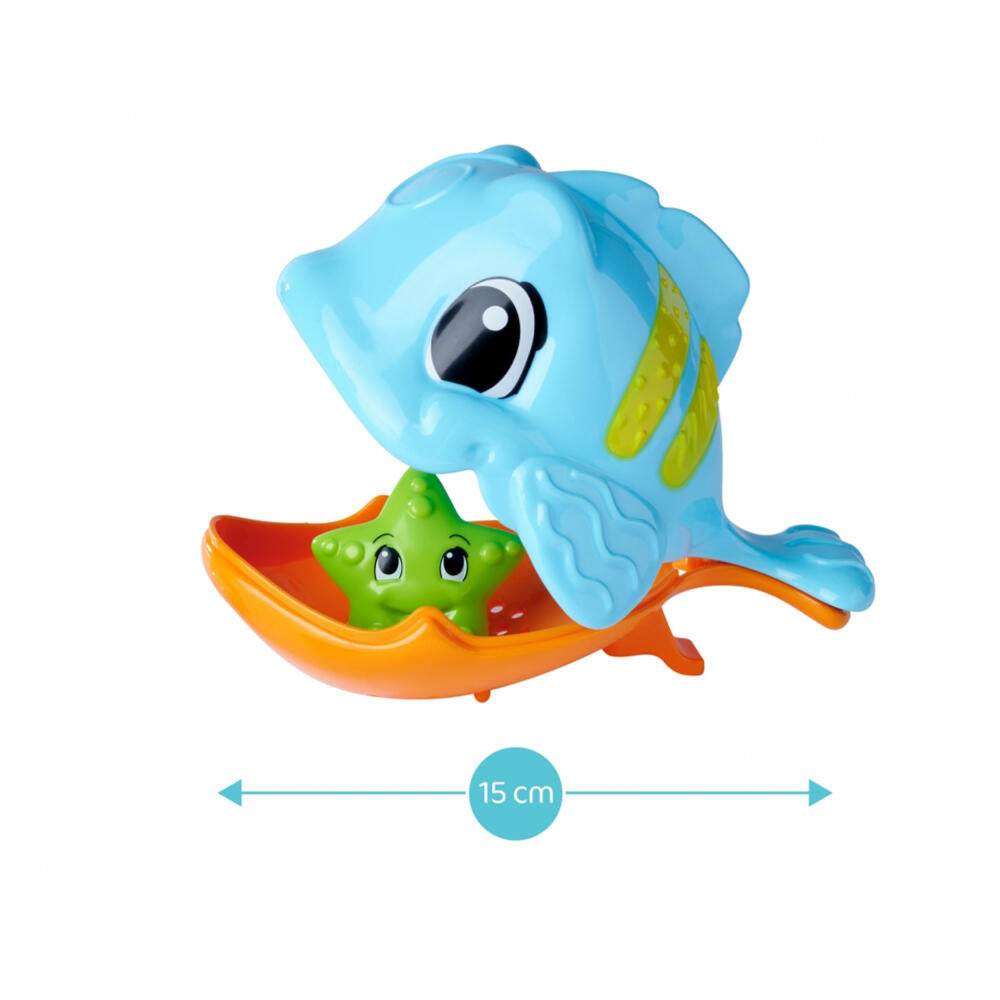 Simba ABC Hungriger Fisch, Wasserspielzeug, Badewannenspielzeug, Badewanne Spielzeug, 104010070