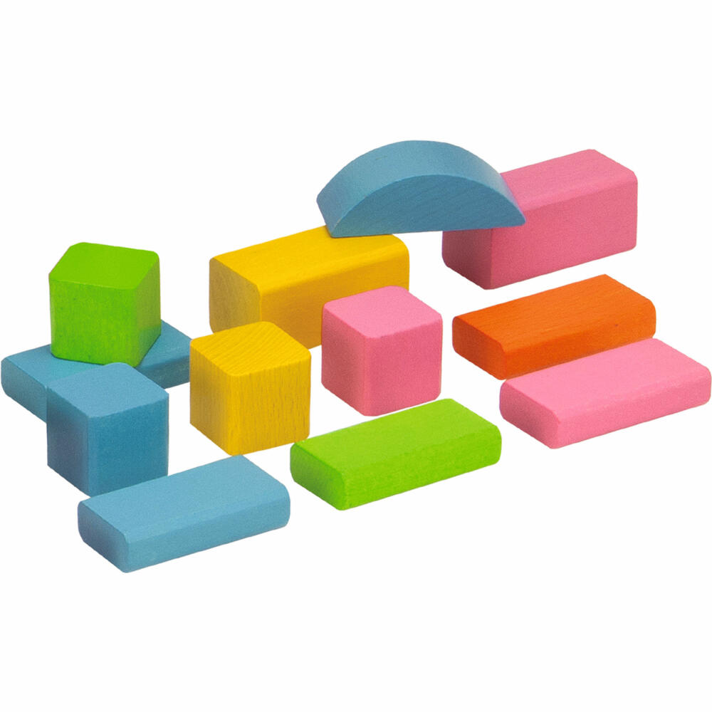 Eichhorn Colorful Wooden Building Blocks, 75 pcs., Building Blocks, Construction Toys, Wooden Toys, Wooden Toys, 100088011