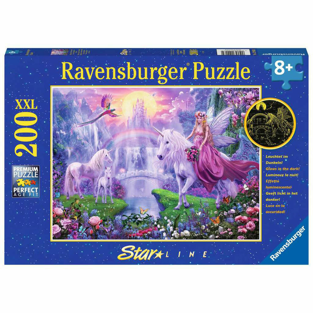 Ravensburger Children's Puzzle Magical Unicorn Night, Puzzle with XXL Pieces, 200 XXL Pieces, 12903