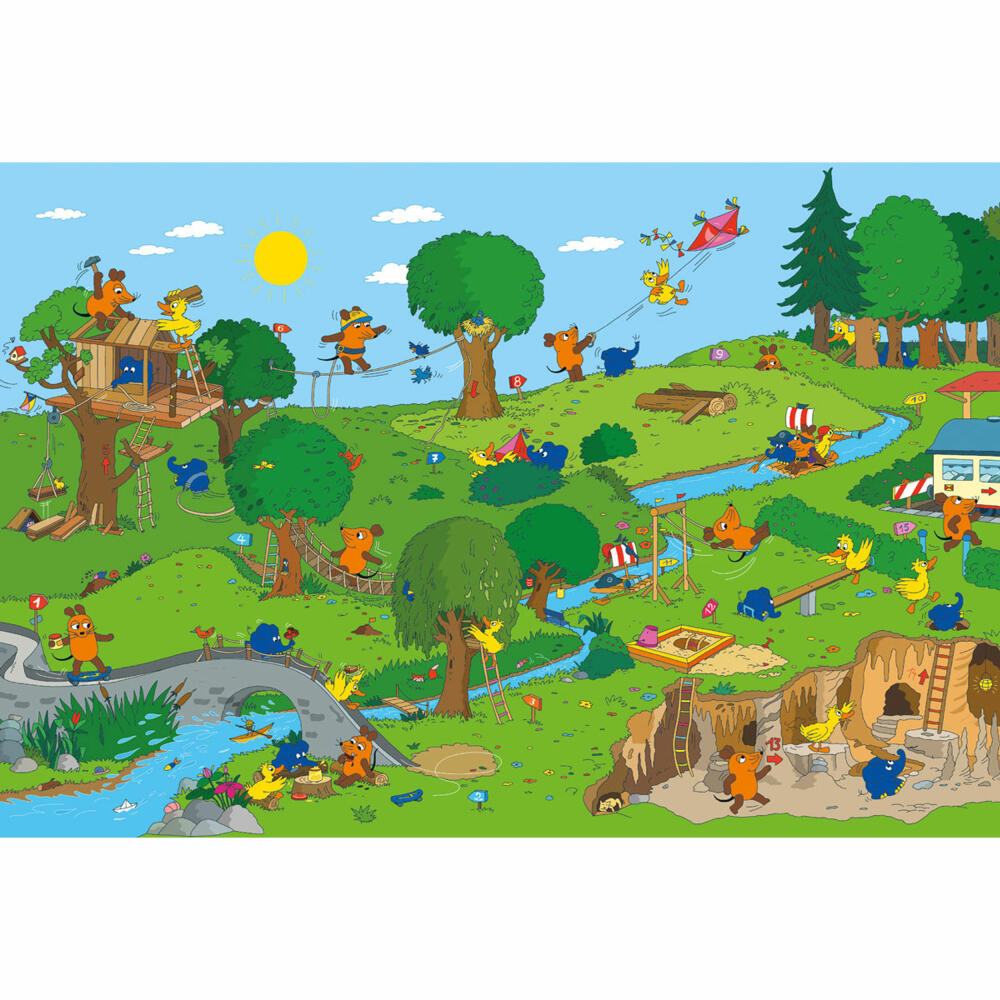 Schmidt Spiele The Mouse in the Play Park, Children's Puzzle, Children's Puzzle, Children's Puzzles, 100 Pieces, 56395