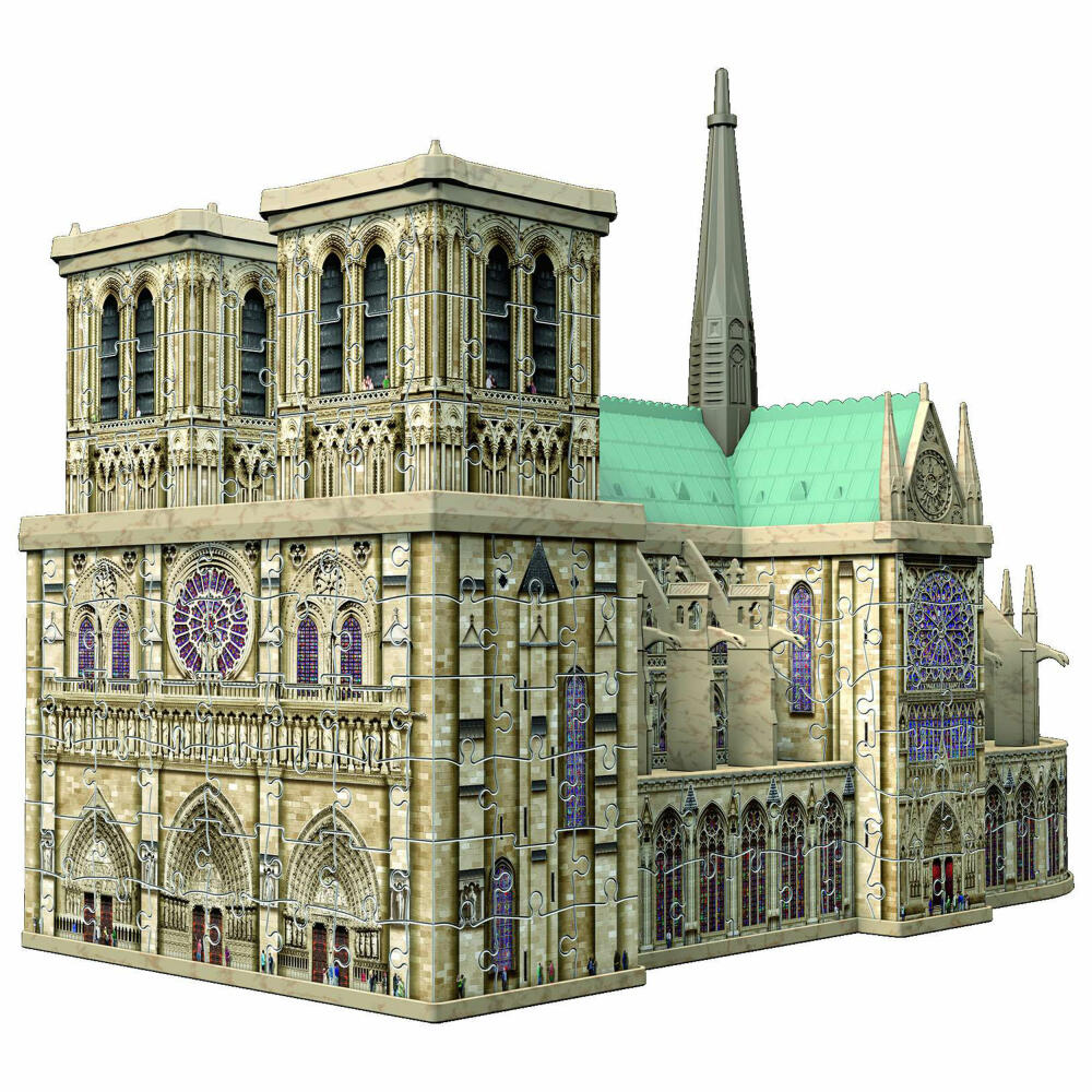 Ravensburger 3D Puzzle Bauwerke Notre Dame de Paris, Kinderpuzzle, Erwachsenenpuzzle, Puzzles, Easy Click Technology, 324 Teile, 12523