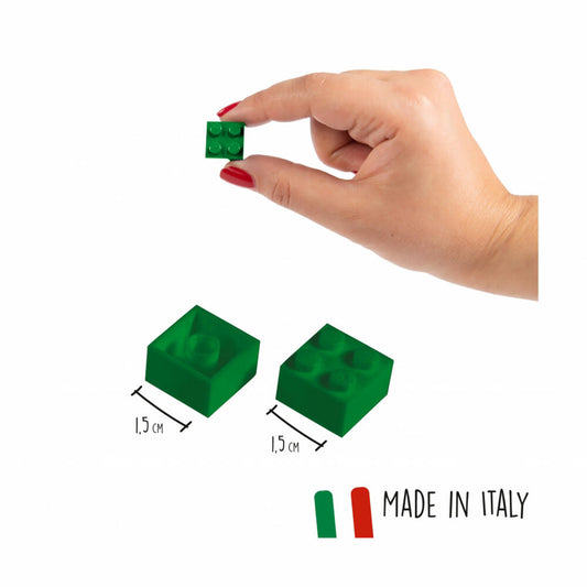 Simba Blox 100 Grüne 4er Steine in Dose, Bausteine, Klemmbausteine, Spielzeug, kompatibel mit bekannten Spielsteinen, 100 Stück, 104114532