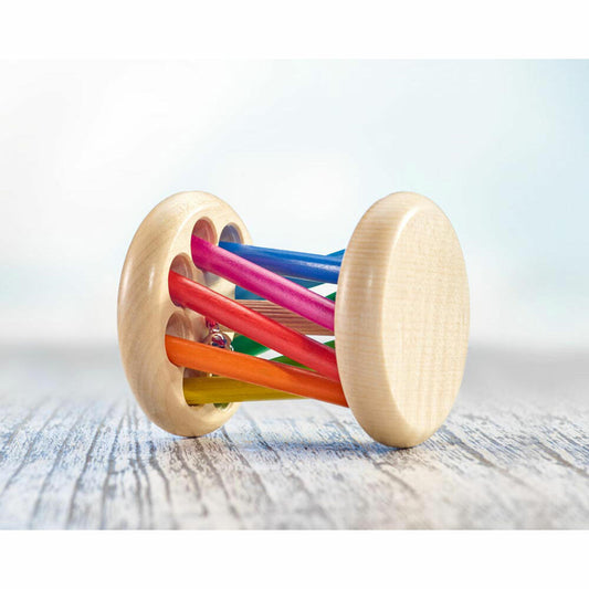 Selecta Spielzeug Mikado Greifling, Rassel, Babyspiel, Babyspielzeug, Holz, 8.5 cm, 61034