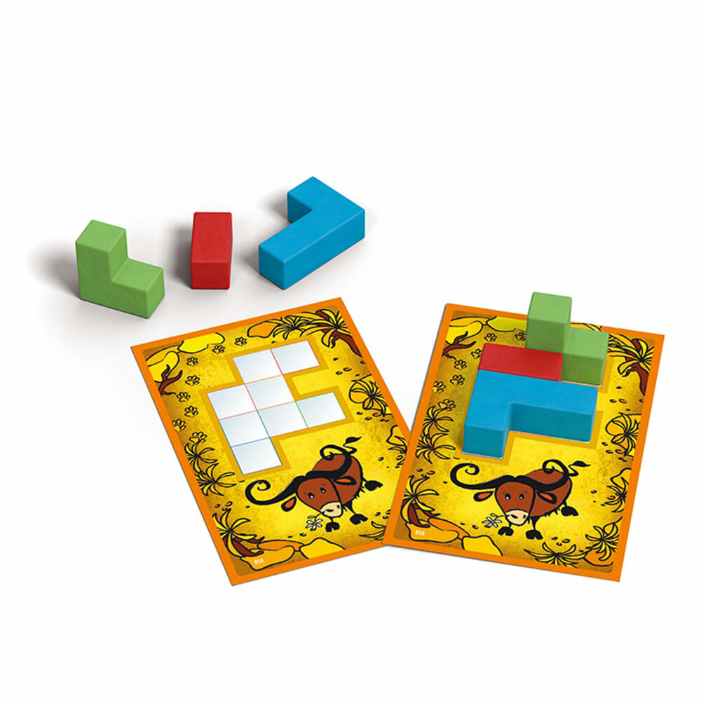 KOSMOS Ubongo - Junior 3-D, puzzle game, logic game for children, ages 5 and up, 697747
