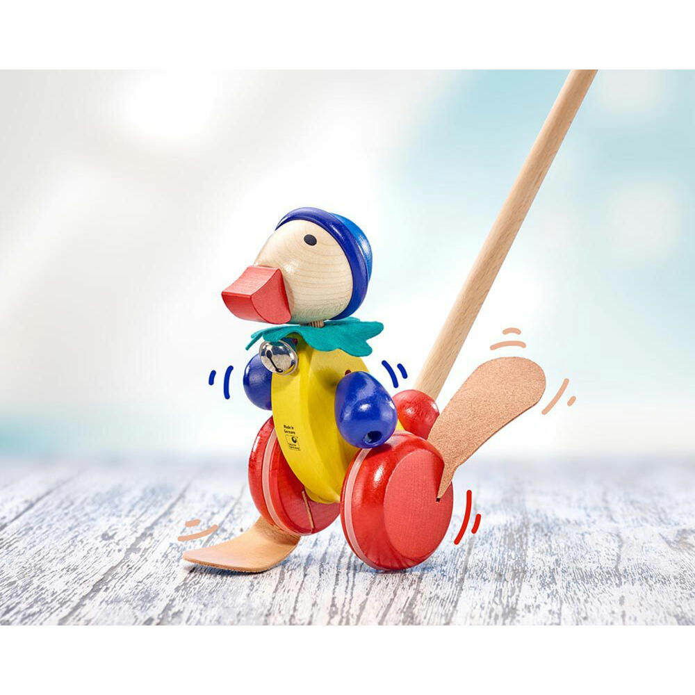 Selecta Spielzeug Pedella sliding figure, sliding figure, toddler game, toddler toy, wood, 14 cm, 62032