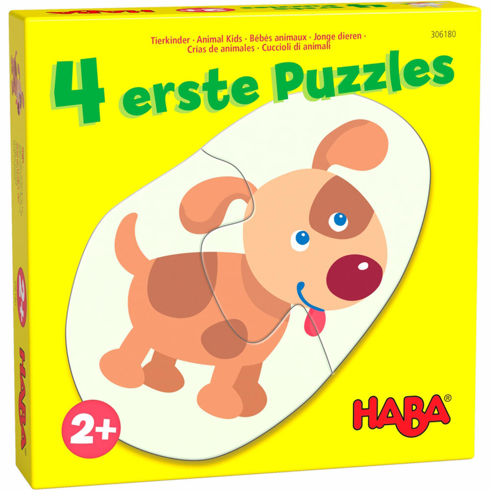 HABA 4 first puzzles - animal children, children's puzzle, children's puzzle, from 2 years, 1306183001