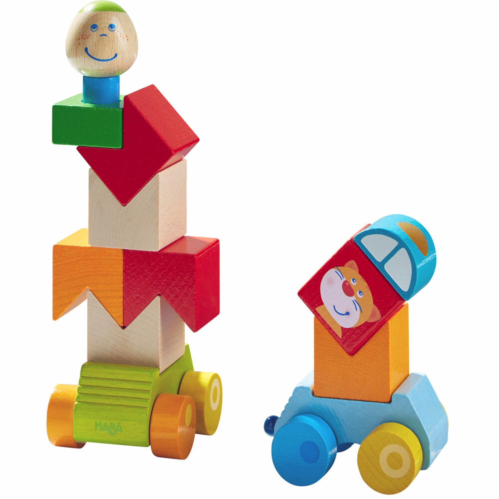 HABA Discovery Building Blocks Car Anton, Building Blocks, Wooden Toys, Toys, from 12 months, 1304739001
