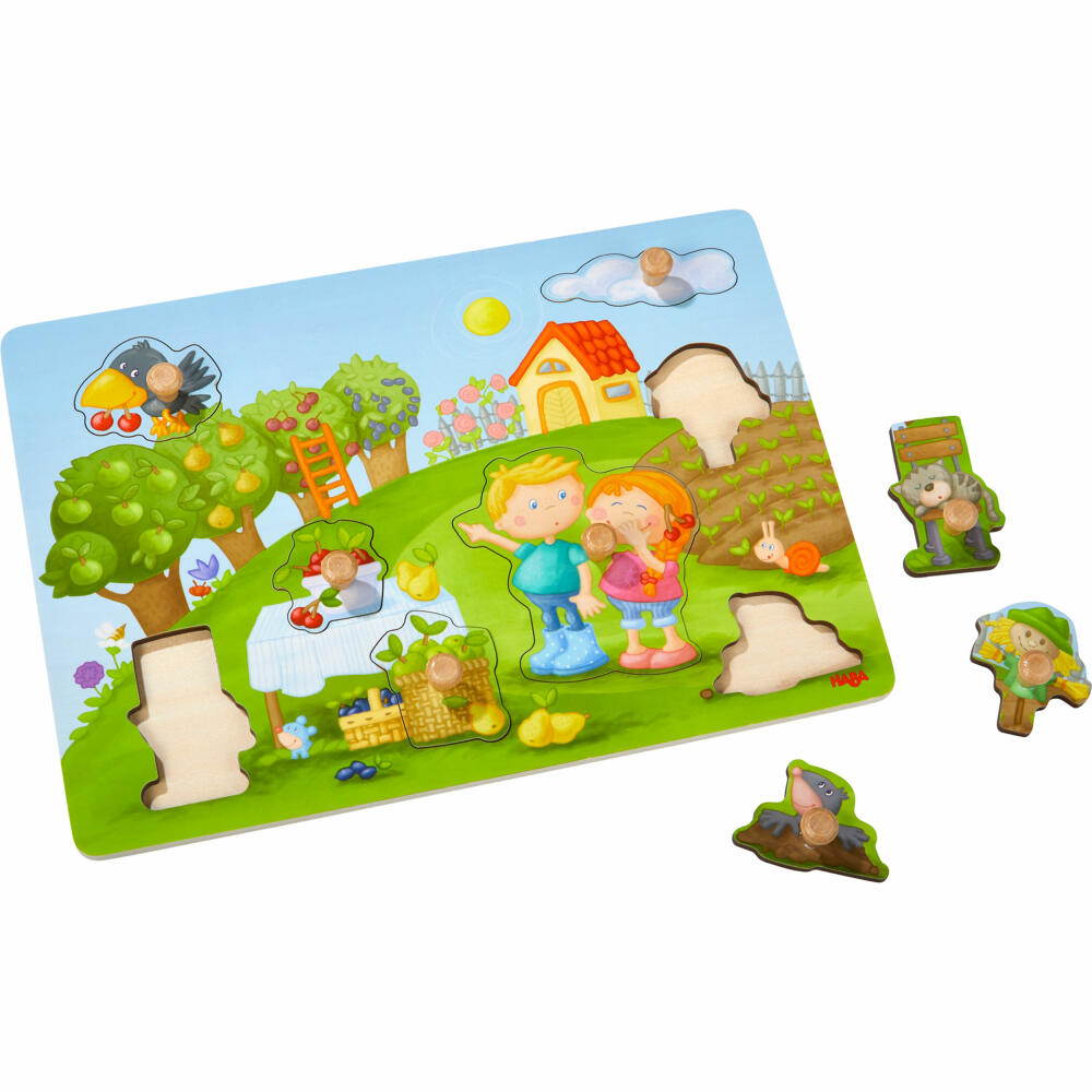 HABA Grasping Puzzle Orchard, Children's Puzzle, Puzzle, Children, from 12 months, 1304430001
