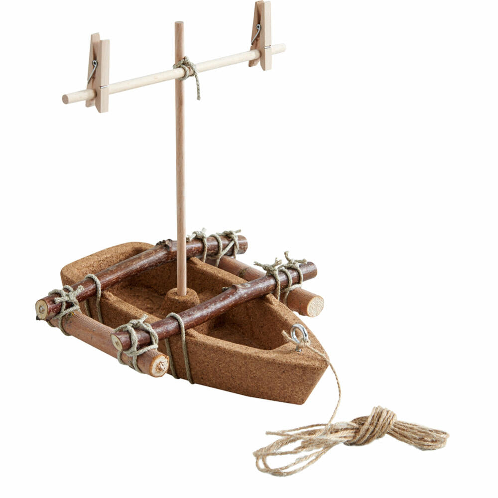 HABA Terra Kids Korkboot-Bausatz, Boot, Segelboot, Kinder, Spielzeug, ab 6 Jahren, 1304244001