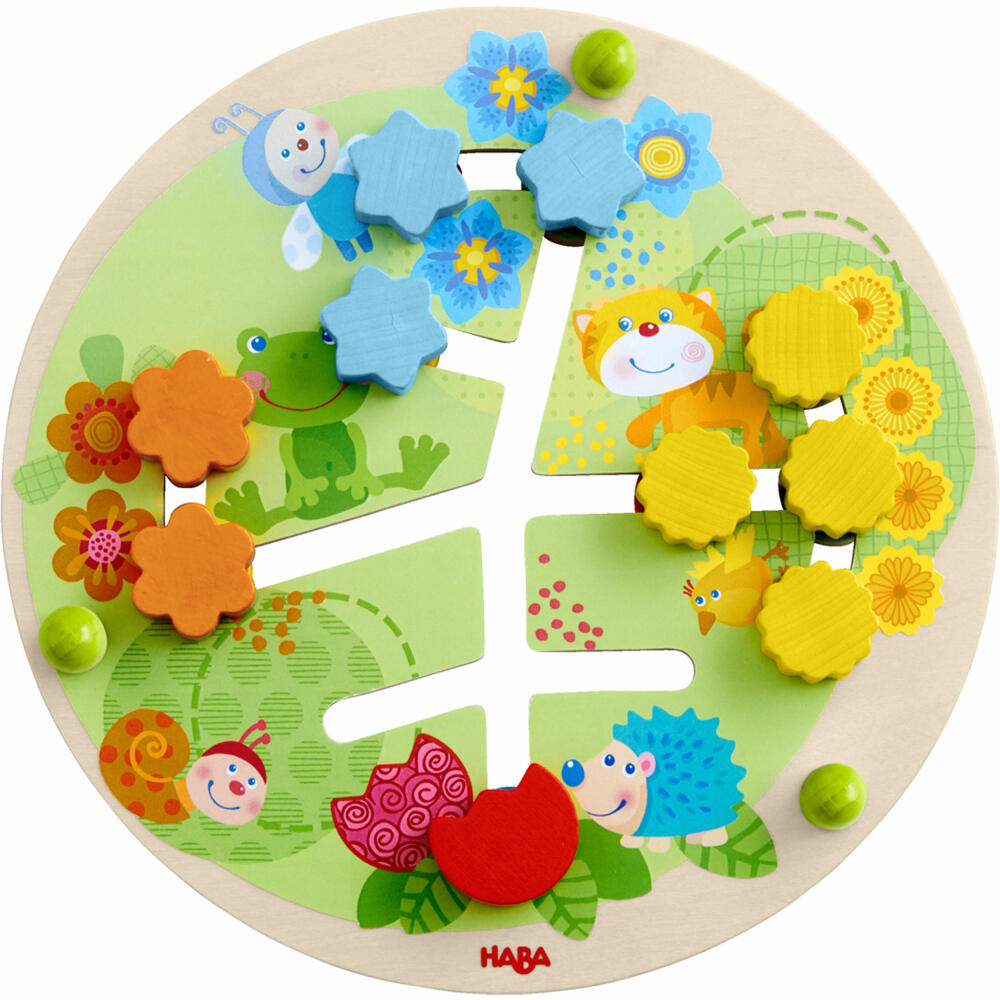HABA Motor Skills Board Flowers, Motor Skills Toy, Sliding Game, Toy, from 12 months, 1303852001