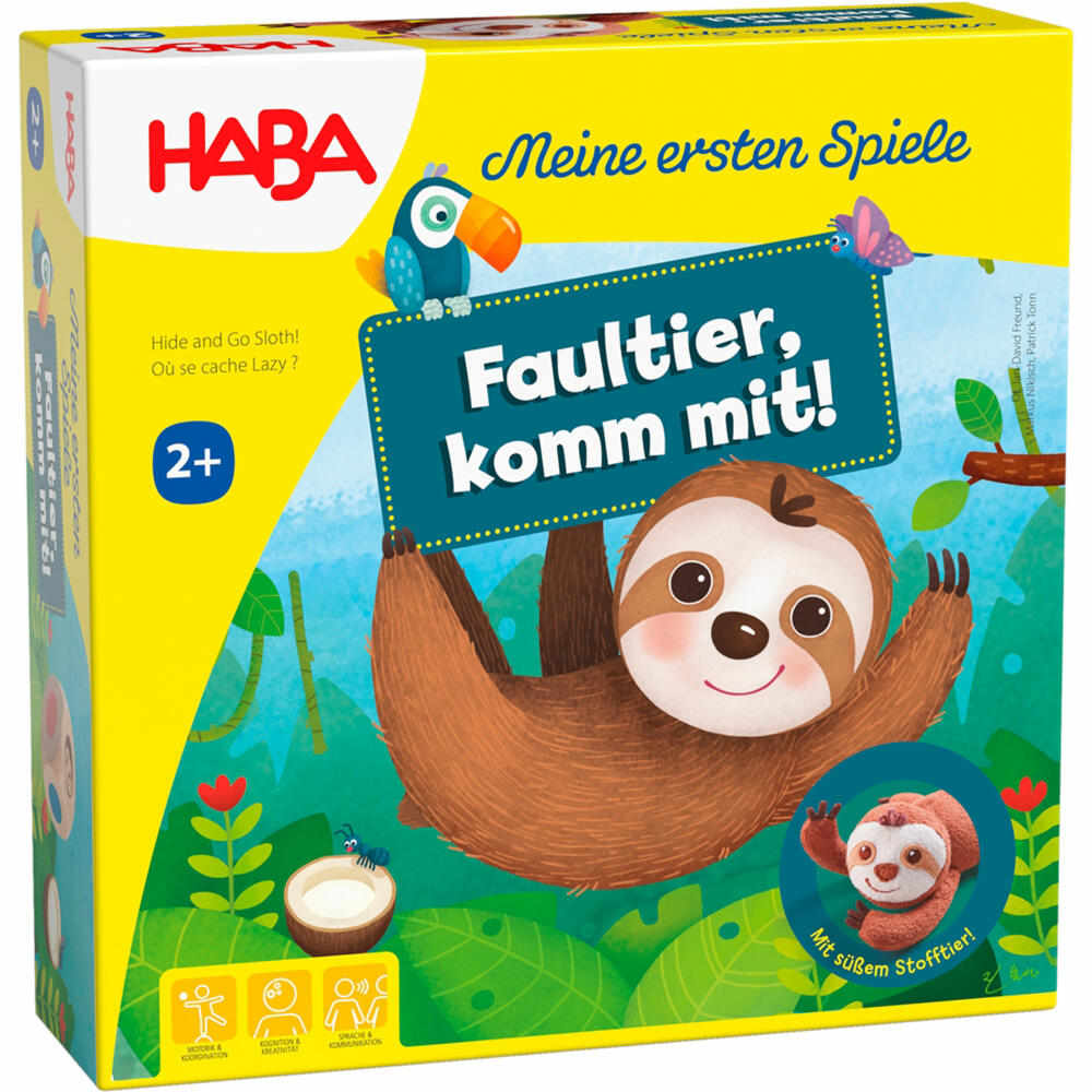 HABA My first games - Sloth, come with me!, dice game, children's game, from 2 years, 1306599001